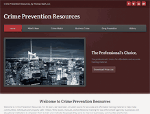 Tablet Screenshot of crimeprevent.com